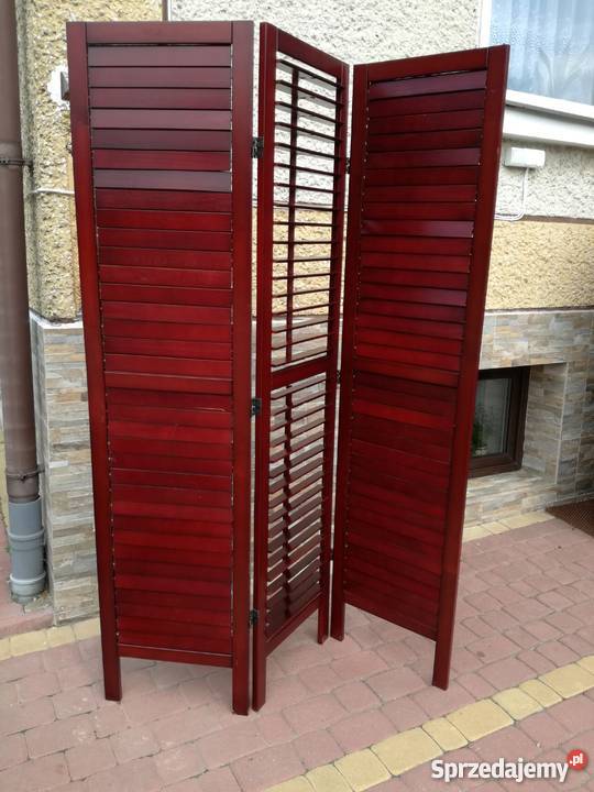 Parawan z ruchomymi żaluzjami