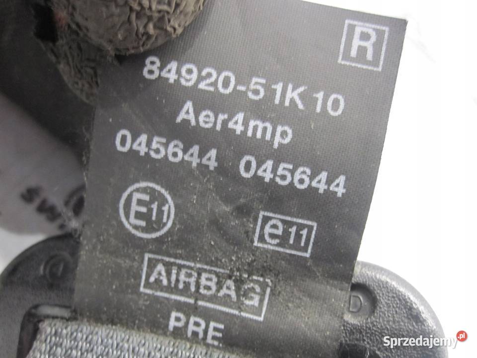 OPEL AGILA B 09r pas bezpieczeństwa prawy przód sprzedam