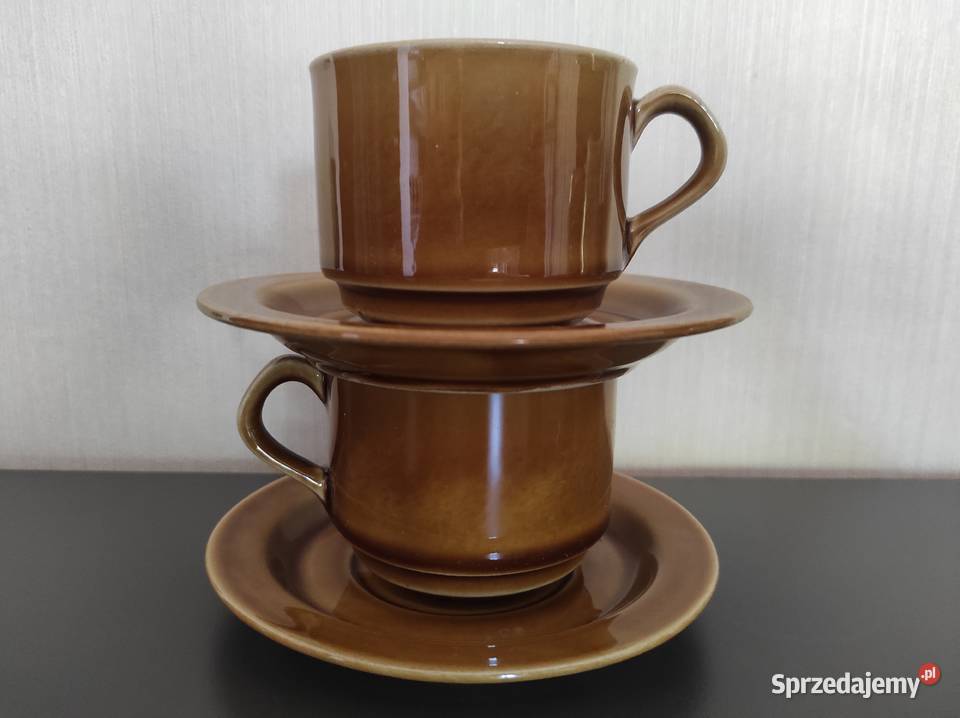 Filiżanki Topaz porcelit Mirostowice Warpechy Stare
