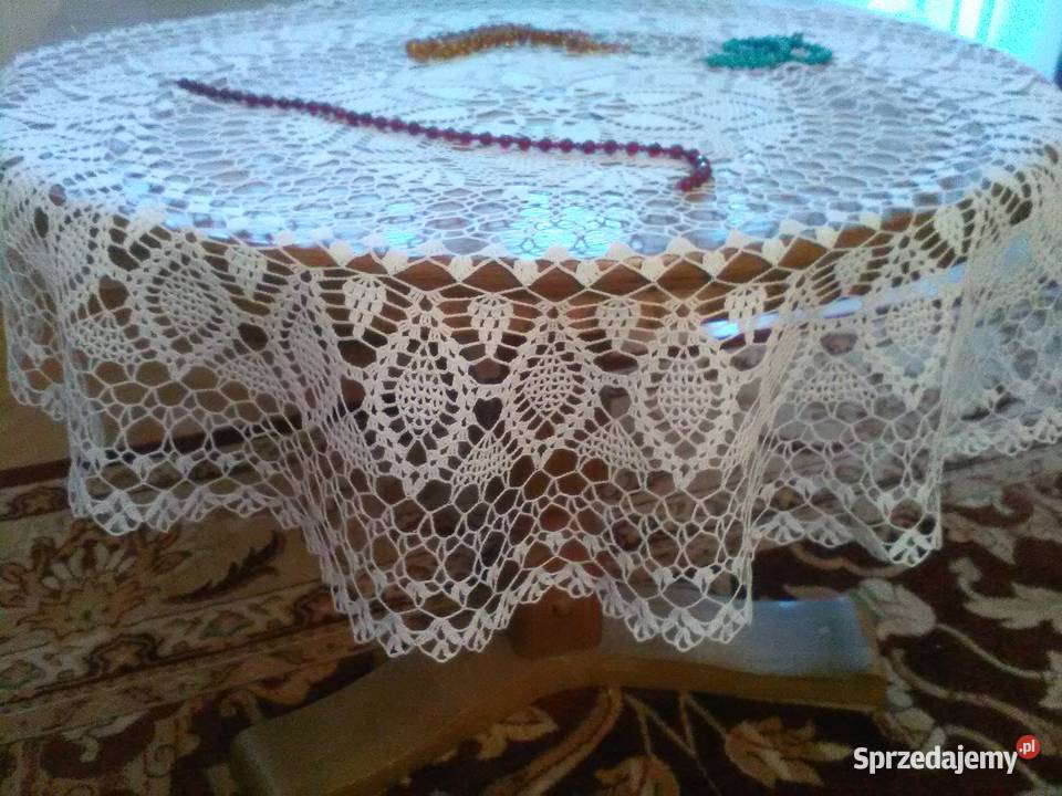 NOWY Obrus ręcznie robiony na szydełku wyszywany lubelskie Lublin