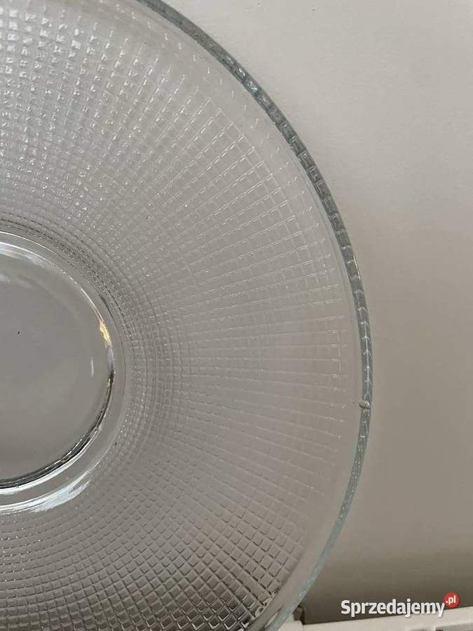 szklany talerz patera PRL pomorskie Pruszcz Gdański