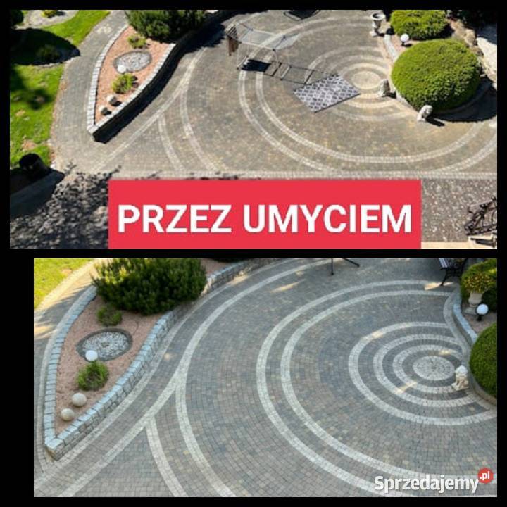 Mycie kostki brukowej i ogrodzeń Marki