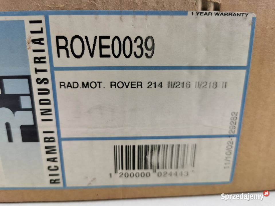 CHŁODNICA ROVER 214 II216 II218 19841999 TSD