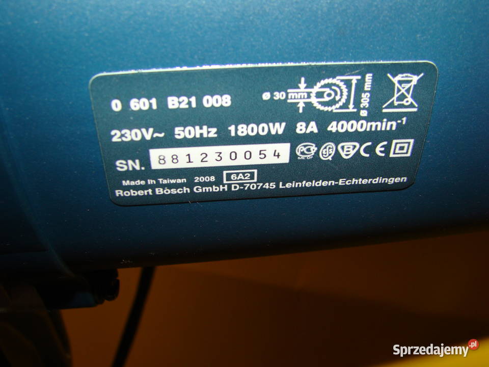 Piła ukośnica BOSCH GCM 12 1800 W fi tarczy 305 śląskie Bielsko-Biała