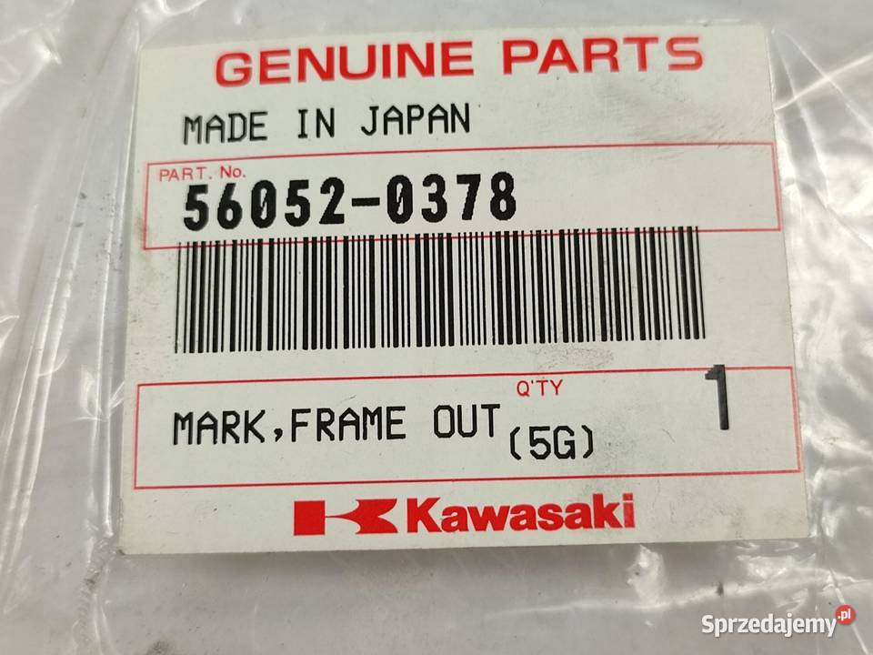 NAKLEJKA PŁYTKA RAMY LEWA KAWASAKI ZX1000D7F