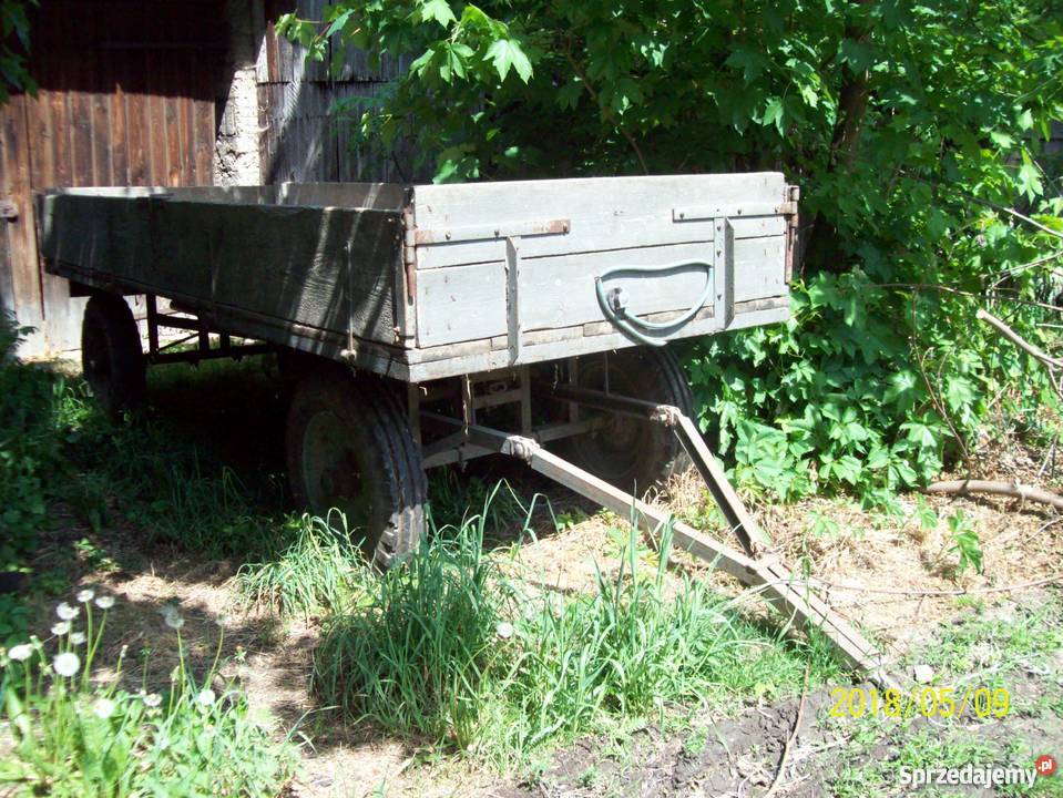 Przyczepa platforma rolnicza wóz do traktora Tyczyn