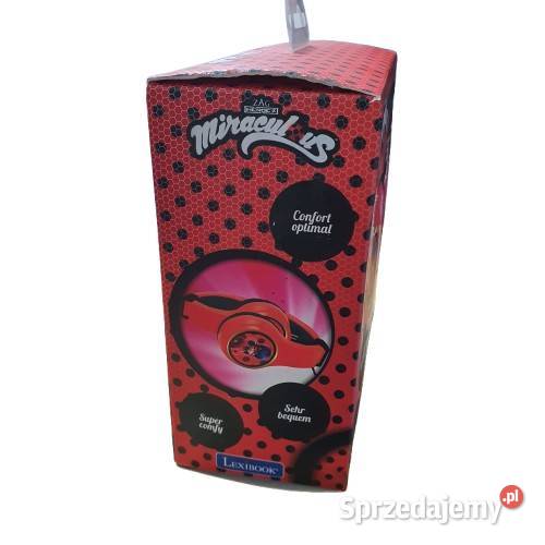 słuchawki nauszne miraculous biedronka i czarny