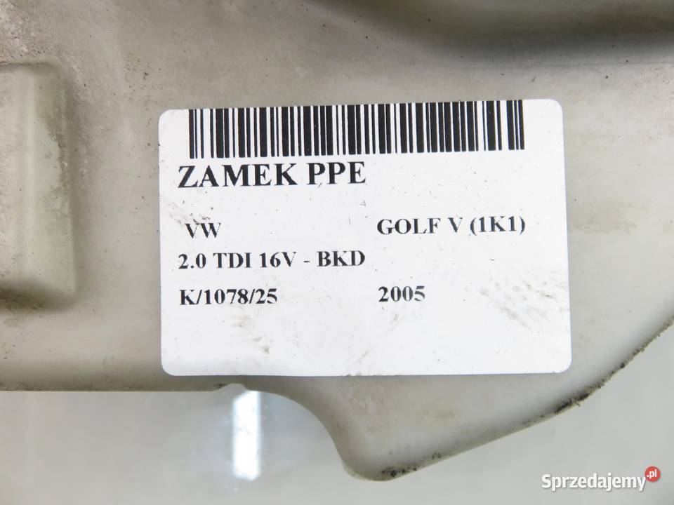 ZAMEK PRAWY PRZEDNI VW GOLF V 1K1 Części samochodowe