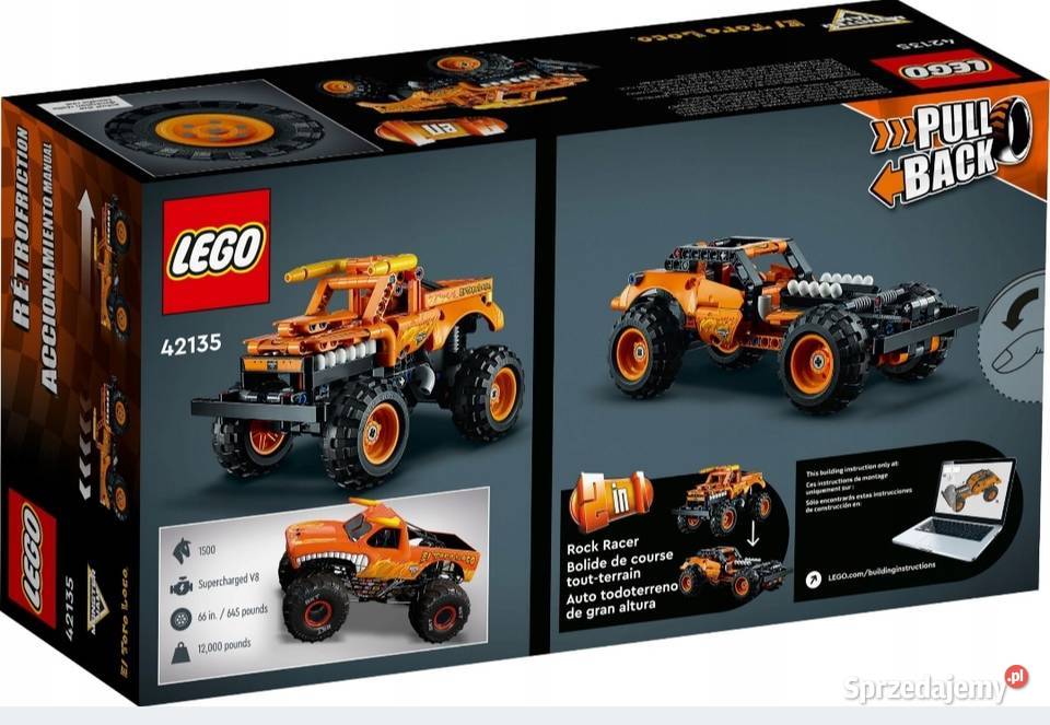 LEGO TECHNIC Monster Jam El Toro Loco 42135 Klocki śląskie Mikołów