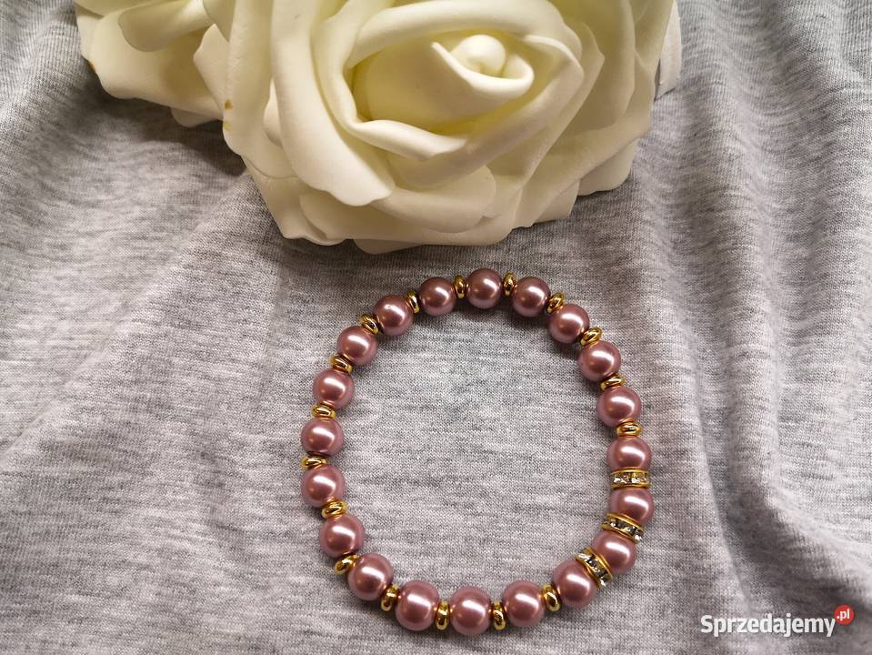 Bransoletka z perłowymi koralikami w kolorze świętokrzyskie Kielce sprzedam