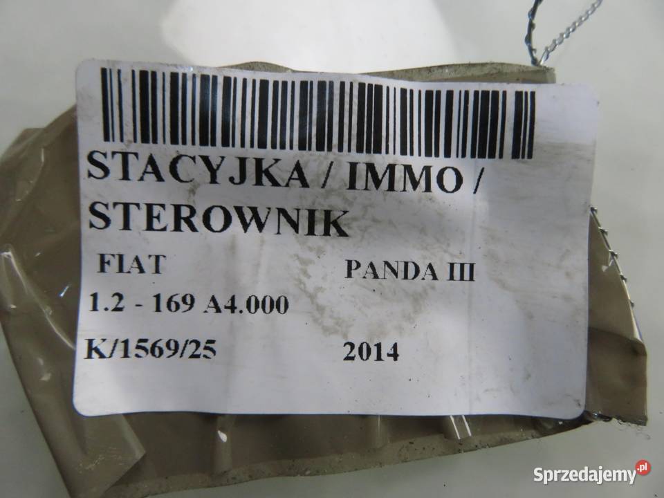 STACYJKA FIAT PANDA III 00518006280 osobowe Stacyjki i kluczyki Części samochodowe