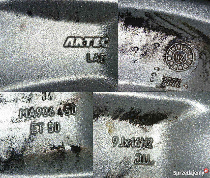 Alufelgi ARTEC 4x100 16 ET50 9J