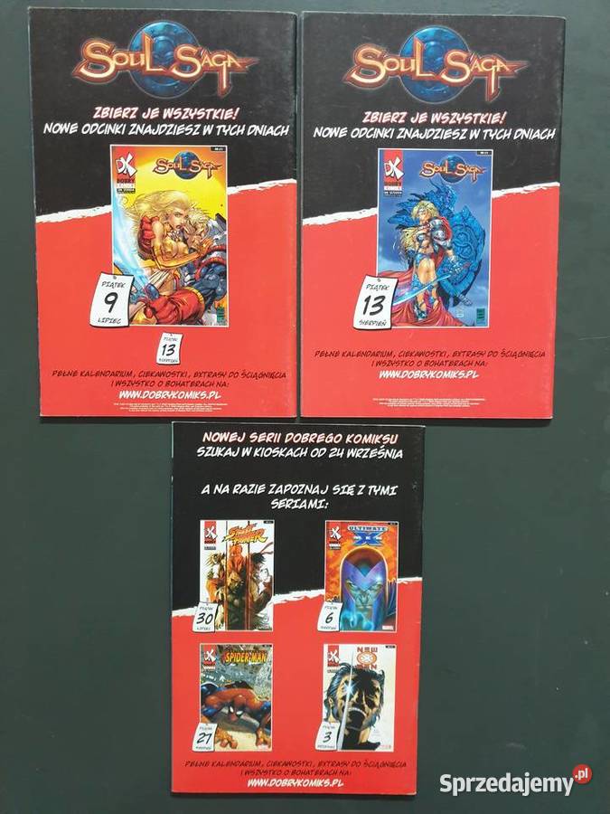 Soul Saga kompletna miniseria 3 komiksy 2004 Polskie pomorskie Gdynia sprzedam