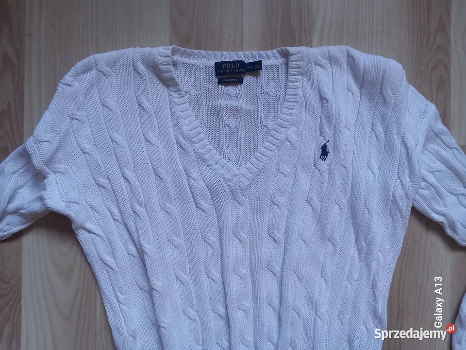Polo ralph lauren biały nowy kardigan damski s