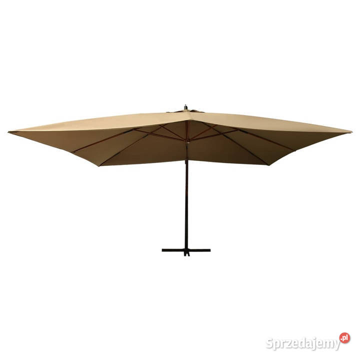 Wiszący parasol z drewnianym słupkiem 400x300 Warszawa
