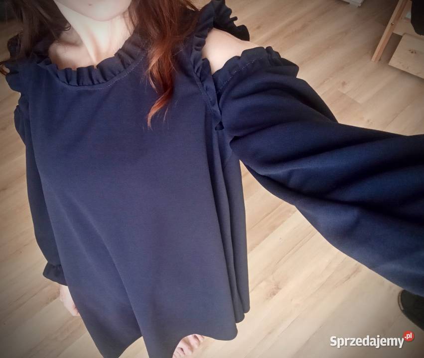 Luźna granatowa sukienka Vubu XS165