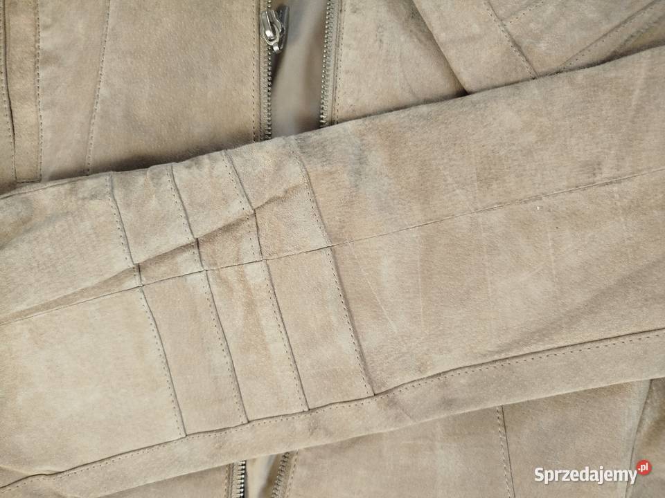 Kurtka skórzana beżowa śląskie Nakło Śląskie