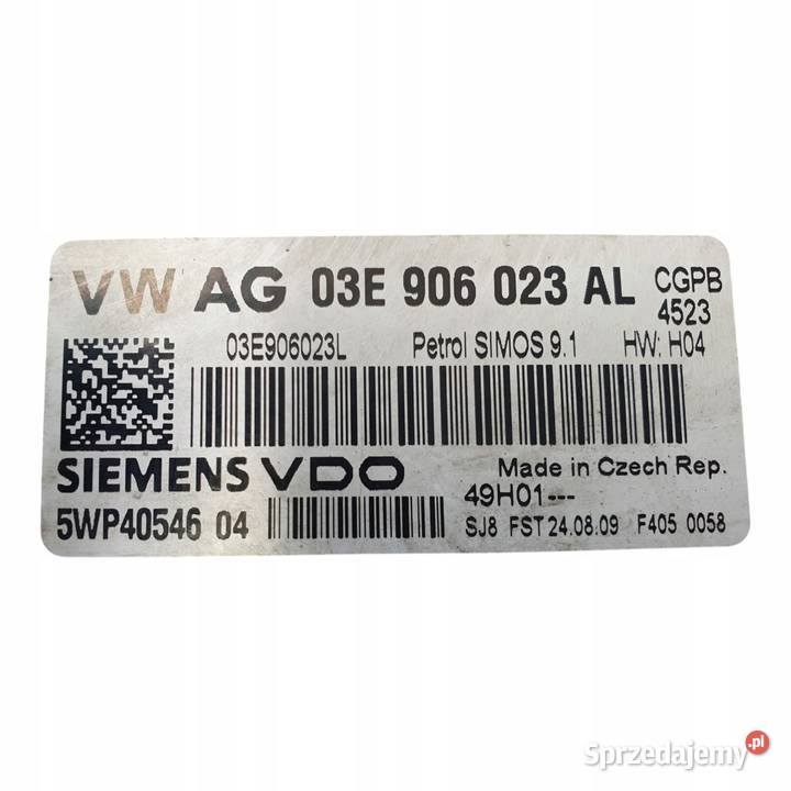 STEROWNIK SILNIKA komputer VW Polo V 12 12V CGPB lubelskie Chełm