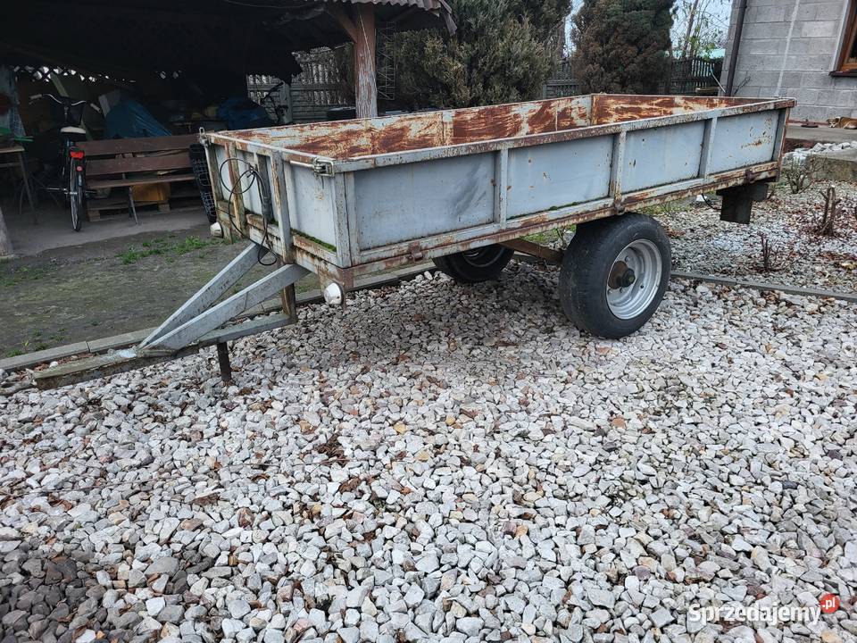 Przyczepa jednoosiowy zarejestrowana