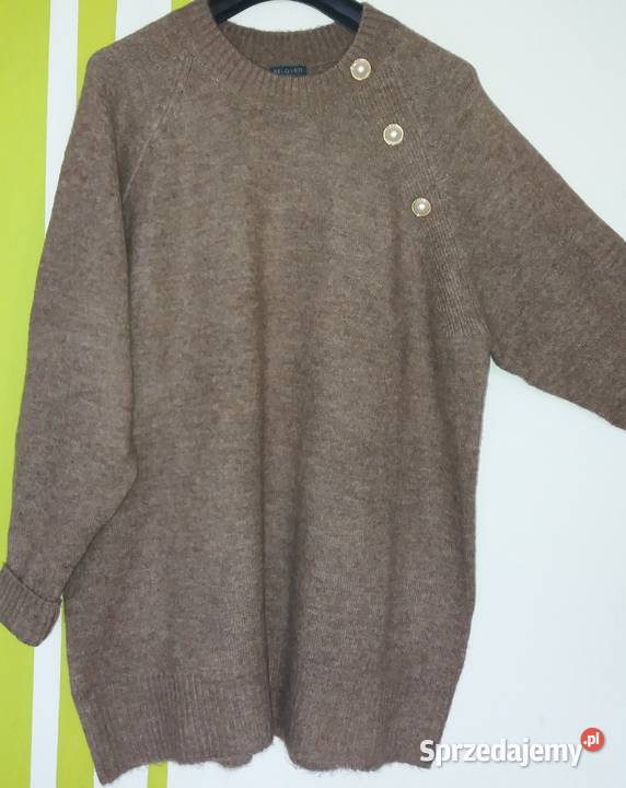 XL Beżowy przemiły sweter tunika Beloved Gliwice sprzedam
