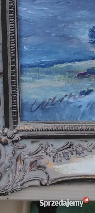 Obraz olej na płótnie kwiaty w wazonie żywe łódzkie Pabianice