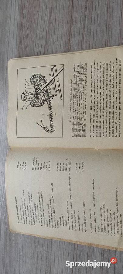 kosiarka konna k 14 instrukcja i katalog Kraśnik sprzedam