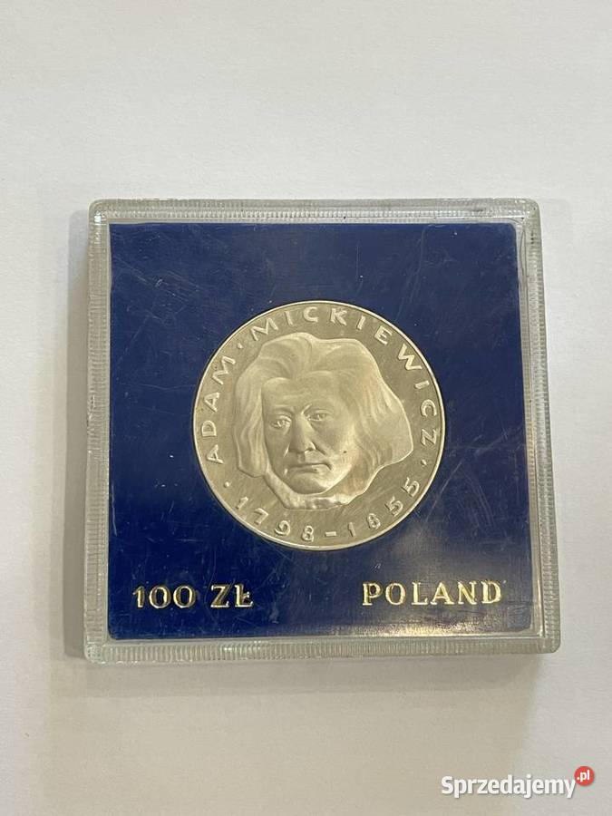 Srebrna moneta kolekcjonerska 100 1978 Adam Kraków