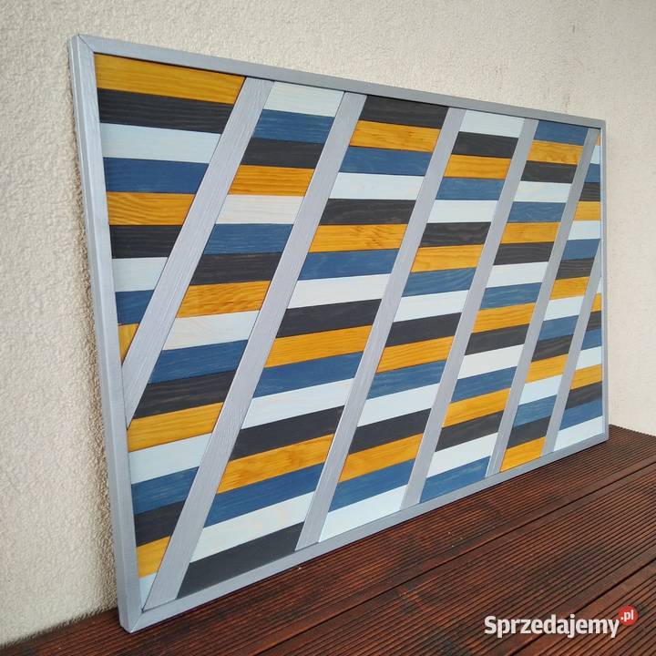 Obraz mozaika dekoracja drewno 89 x 54 Dom i Ogród Gdynia