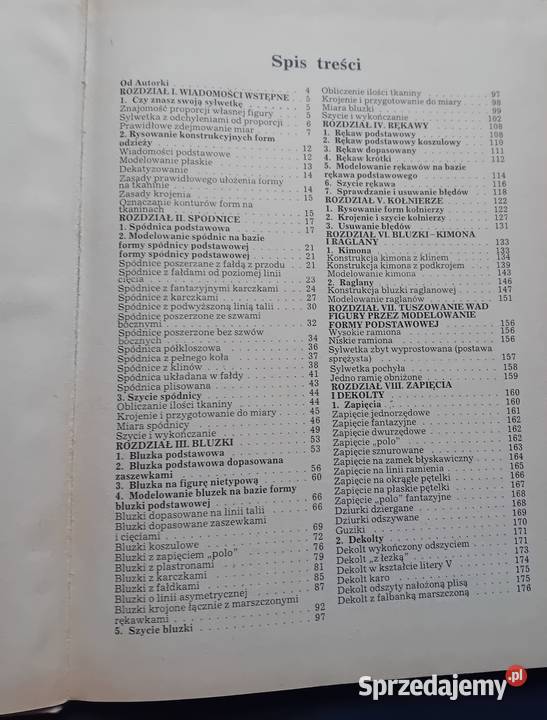 Zpfia HanusKulisy kroju i szycia Watra 1989 r Koźminek