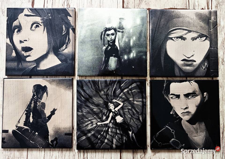 Arcane kadry z filmu serialu wygrawerowane na Obrazki i obrazy Jankowice