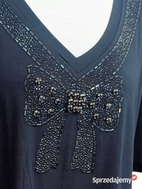 Ekskluzywna tunika PLUS SIZE z kokardą z