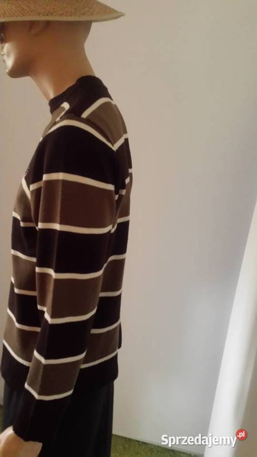 Sweter wzorzyste khaki r 4648 Swetry i golfy Pszczyna