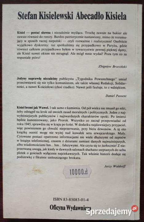 Abecadło Kisiela Stefan Kisielewski Kisiel miękka świętokrzyskie Kielce