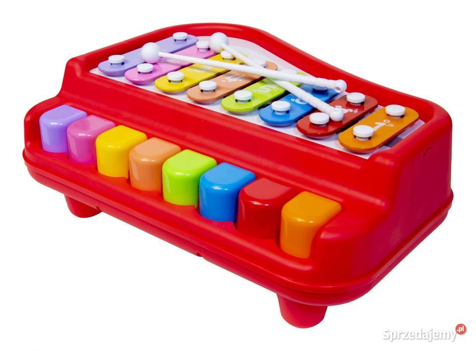 Edukacyjne organki cymbałki czerwone sprzedam