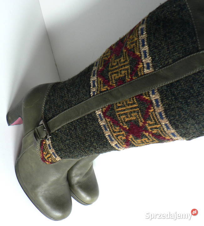 HUELLA oryginalne kozakiskóra wełna37