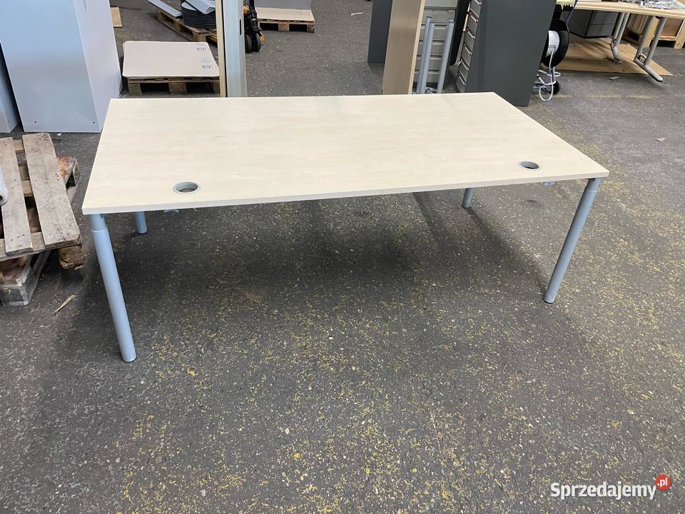 Duże biurko Hali s110 200x100 jasna sosna Biuro śląskie Katowice sprzedam
