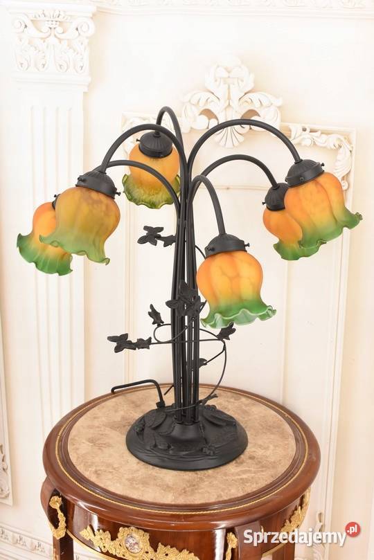 Lampa Stołowa Witrażowa Styl Tiffany witraż Kraków sprzedam