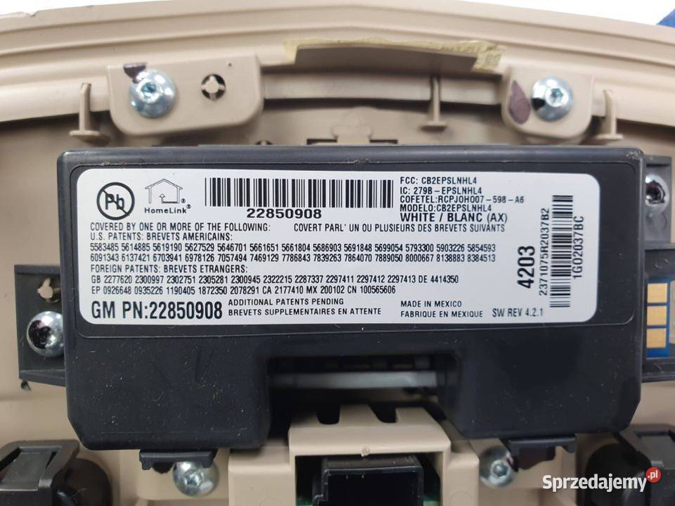 PANEL CADILLAC CTS PODSUFITKI 23191105 osobowe kujawsko-pomorskie Lipno