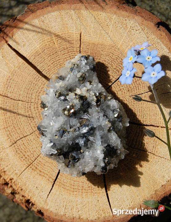 Kryształ górski piryt sfaleryt szczotka łezka Lublin