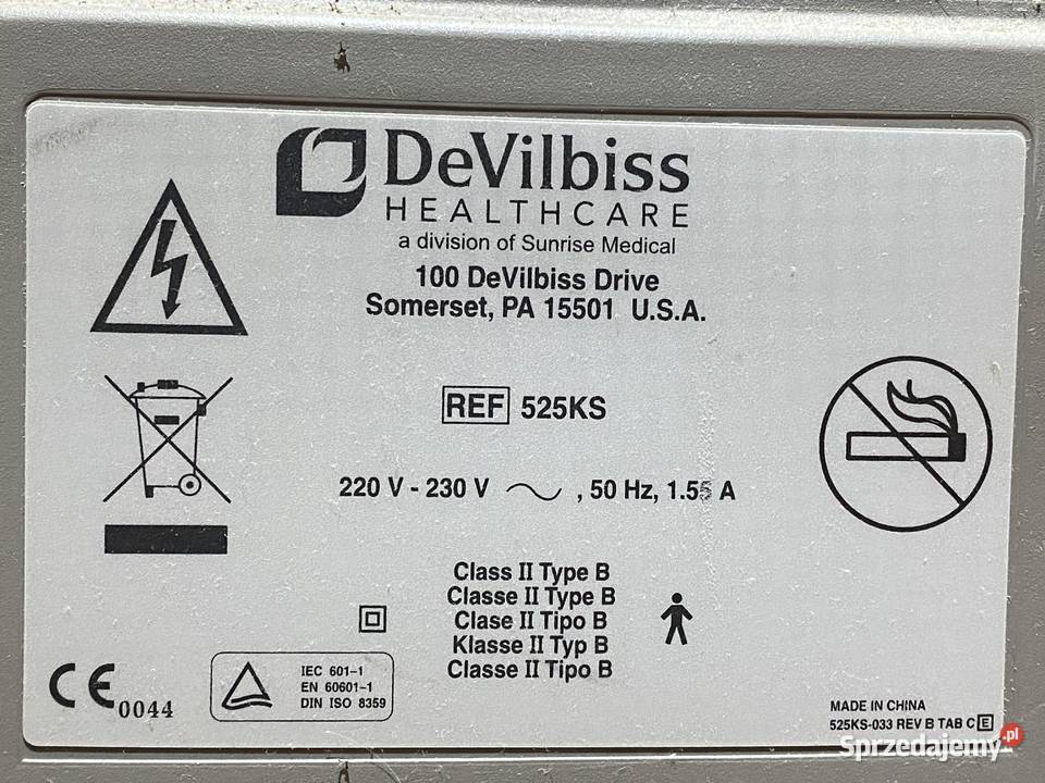 Koncentrator Tlenu Devilbiss 525KS Knurów