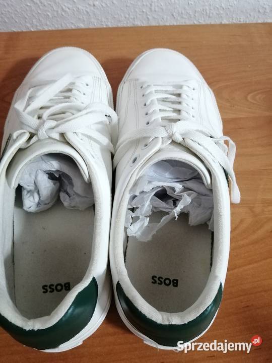 Hugo Boss białe sneakersy 50474728 B logo Aiden Zgorzelec
