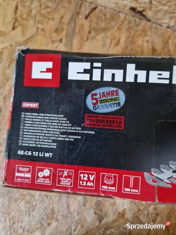 Einhell GECG 10Li wt akumulatorowe nożyce do Elektryczne wielkopolskie
