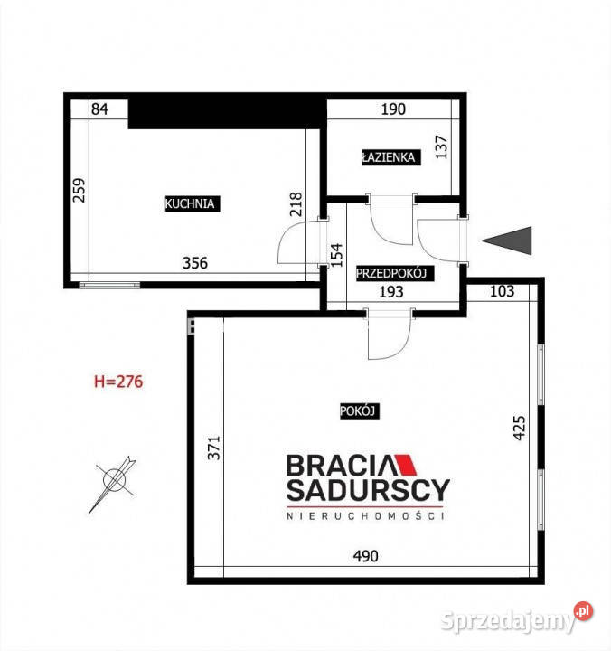 Mieszkanie 32m2 1pok Kraków Siedleckiego 17968zł/m2