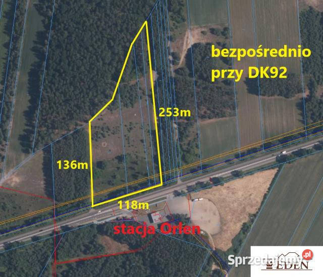 sprzedaży gruntu 20264m2 Polaki mazowieckie