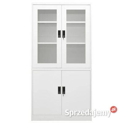 vidaXL Szafa biurowa biała 90x40x180 mazowieckie Warszawa