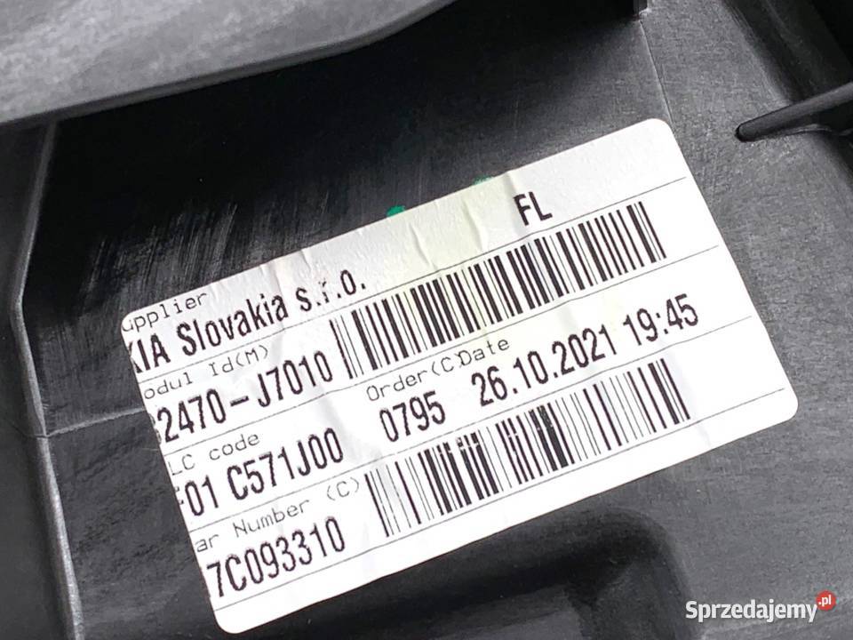 PODNOŚNIK SZYBY LEWY PRZÓD KIA CEED 82450J7010