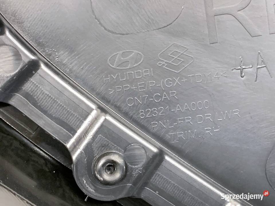 BOCZEK DRZWI PRAWY PRZÓD HYUNDAI ELANTRA VII podkarpackie