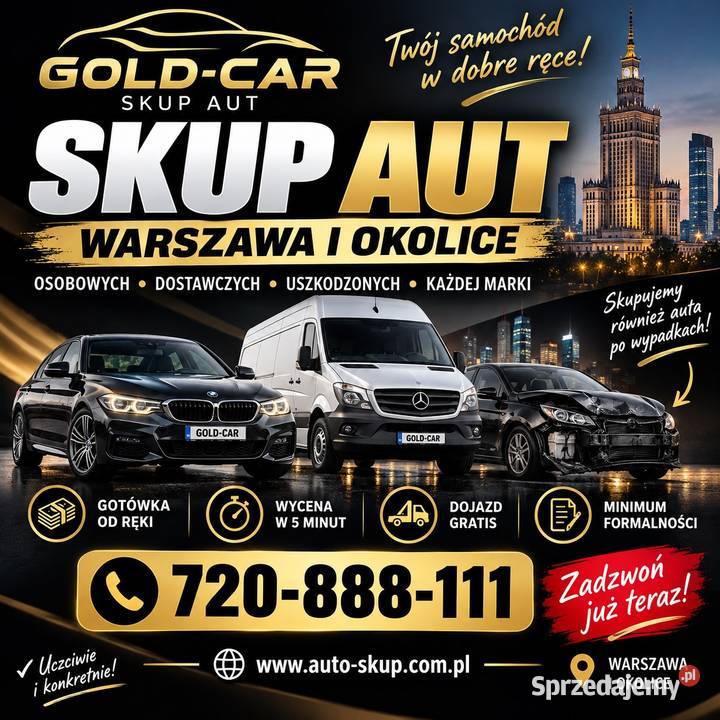 SKUP AUT woj MAZOWICKIE Dostawcze Osobowr Dojazd Warszawa
