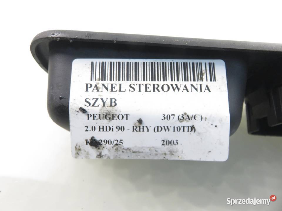 PANEL SZYB PEUGEOT 307 96351622XT