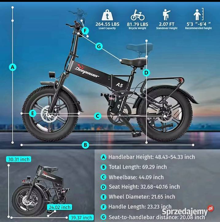 Rower elektryczny gordkomiejski skladak Gołkowice Dolne